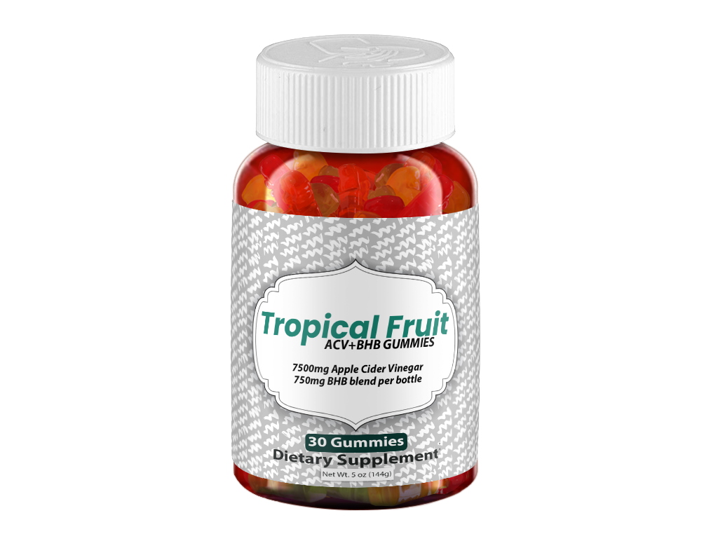 Tropical Fruit ACV+BHB Gummies – 1 Bottle